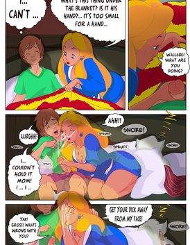 loving tender mother is taking a really good care of her little boy