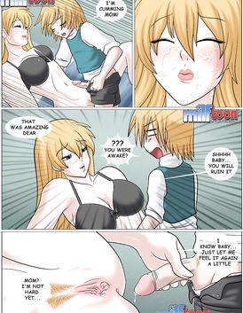 Frisky blonde with huge boobs knows how to make guy's junk hard