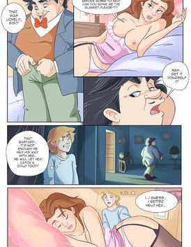 Cunning and young boy is fucking his mom's ass while she is asleep