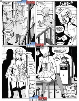 Fat guy is fucking his babe doggystyle but she does not really care