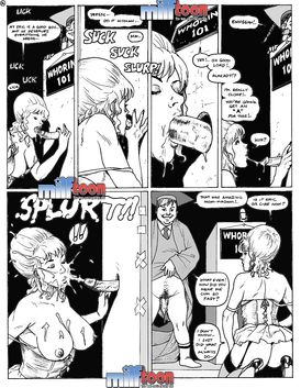 Fat guy is fucking his babe doggystyle but she does not really care