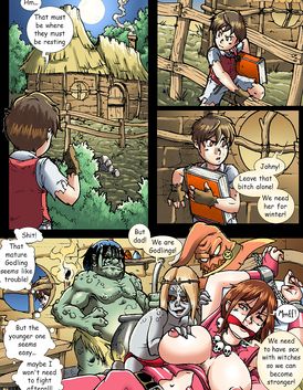 Poor girl gets roughly fucked in all holes by some monsters