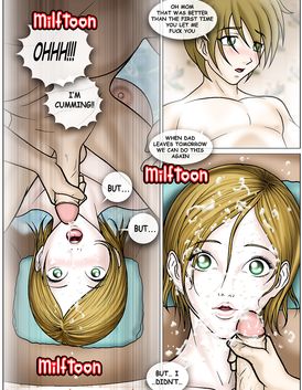 Busty slut has caught a handsome guy masturbating his loaded cock