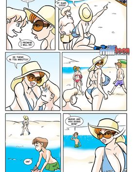 Little boy likes to watch his mom's boobs jumping while he is banging her