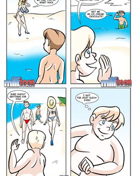 Little boy likes to watch his mom's boobs jumping while he is banging her