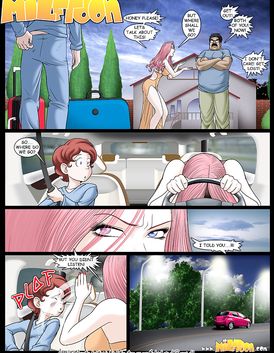 Slutty redhead mom in seductive stockings showing her son how it's done