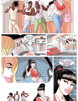 Two huge black dudes are eating out one white glory hole