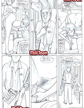 Happy his is sticking his penis inside his mom's tight red eye