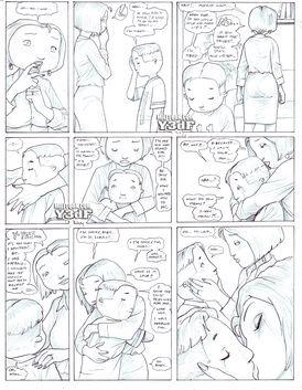 Two chicks are standing on all fours and getting roughly creamed by boys