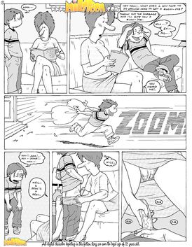 Perplexed milf is widening her legs and letting her sin eat out her cunt