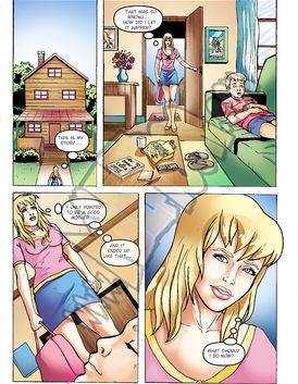 Naughty and curious son has busted his mom masturbating with a dildo