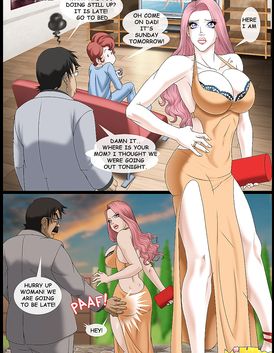 Bestial redhead is getting caught by her horny son while masturbating