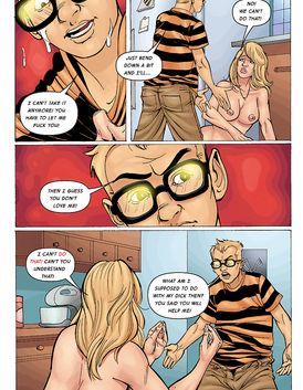 Nerdy boy is begging his mom to lick her tasty cunt and ass hole