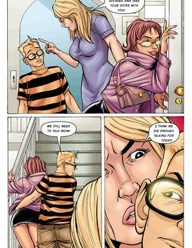 Nerdy boy is begging his mom to lick her tasty cunt and ass hole
