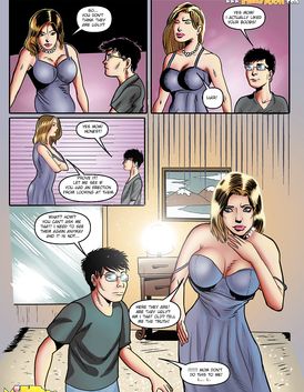 Naughty guy is fucking his bombshell mom and cuming inside her