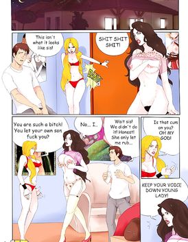 Beautiful blonde with huge tits likes to watch her lover cum