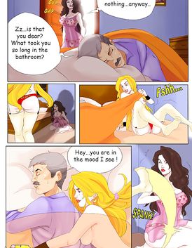 Beautiful blonde with huge tits likes to watch her lover cum