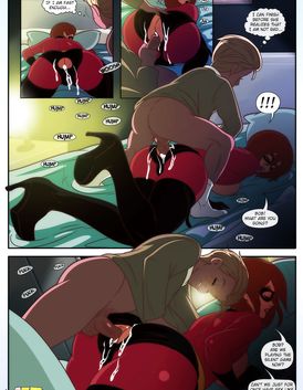 Superheroes are fucking in the ass and making a lot of noises