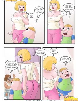 Lustful milf is trying to teach her boy a lesson about pussies