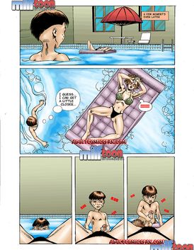 Bombshell milf is getting a sex of her life with a young boy