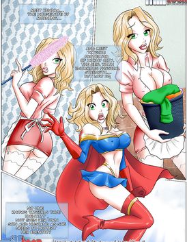 Beautiful blonde is getting fukced by a super hero and his fat cock