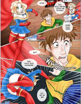 Beautiful blonde is getting fukced by a super hero and his fat cock