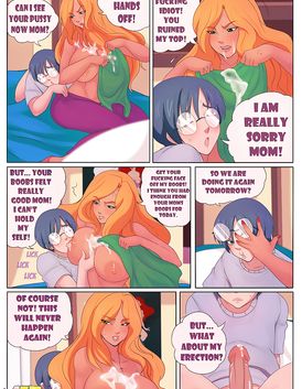 Lovely mom is always here for her boy and his erected cock