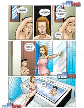 Young horny boy wants to get under his mommies skirt real bad