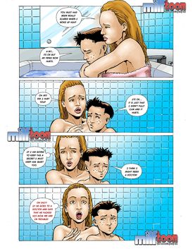 Young horny boy wants to get under his mommies skirt real bad