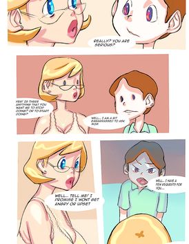 Young boy is poking his mom real hard and pretty nasty