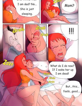 Naughty redhead decides to masturbate her pussy in front of a man