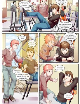 Busty redhead is getting caught by a erected penis in the vathroom
