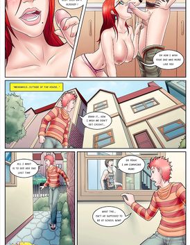 redhead is giving her head and gets a fat nasty cumshot in the face