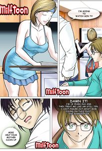 Busty slut has caught a handsome guy masturbating his loaded cock