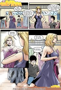 Naughty guy is fucking his bombshell mom and cuming inside her