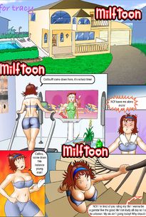 Teen dude gets his penis pressed between milf's tits and sucked