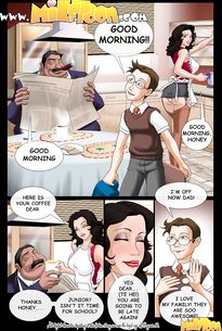 Hot mom gets on all fours and lets her son slide her panties off