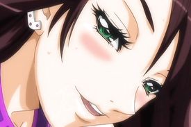 Lovely green-eyes bitch gets her mouth full of cum and lust