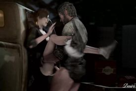 Slutty bitch lets a handsome stranger fuck her hard near the car