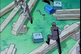 Incredibly cute hentai girl is rubbing her boyfriend's penis