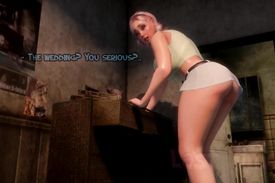 Hot futanari girls are fucking in front of a horny young gy