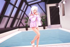 Young and naive babe is posing in her transparent clothing