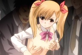 Adult horny dude gets under a skirt of a naive schoolgirl