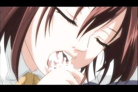 Skillful teenaged babe is getting a massive cumshot in her mouth