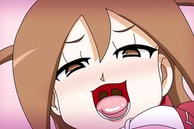 Smoking hot teenaged bitch is getting wet while licking a cock