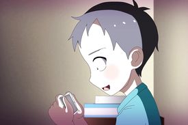 Curious schoolgirl is tenderly kissing loaded junk head