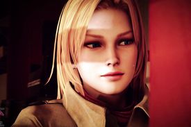 Cowgirl enjoys getting her huge breasts pulled together and fucked