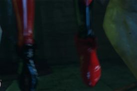 Joker bitch is getting screwed in her anal by some nasty huge monster