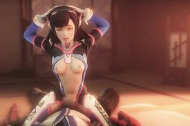 Gorgeous brunette elf is fucking a mysterious hot soldier